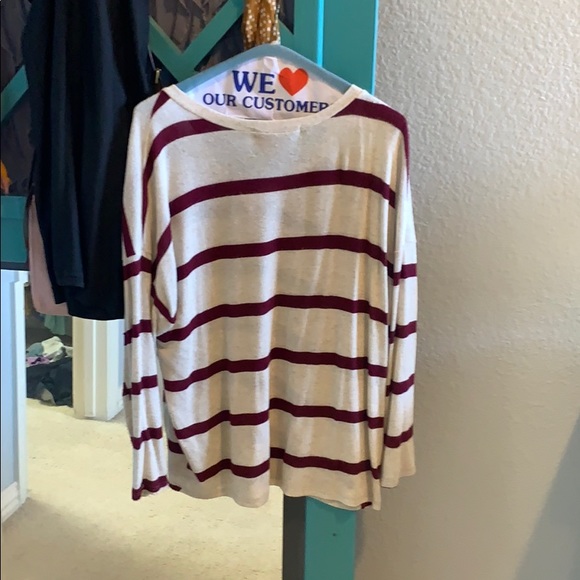 Striped v neck sweater - Picture 3 of 3